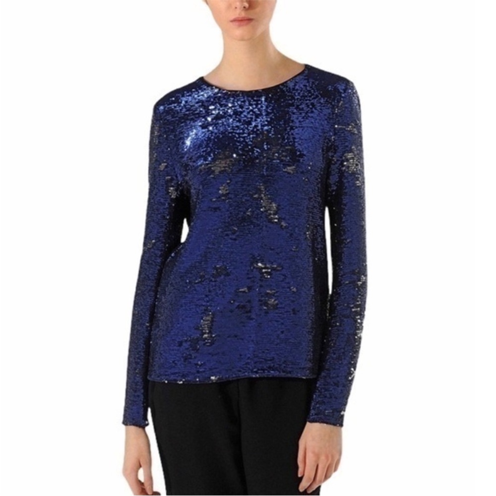 Maje Awake Sequin Long Sleeve Size S